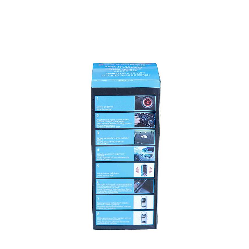 GRASSBURG ARAÇ İÇİ KLİMA VE KOKU GİDERİCİ - AQUA FRESH 150 ML - 3