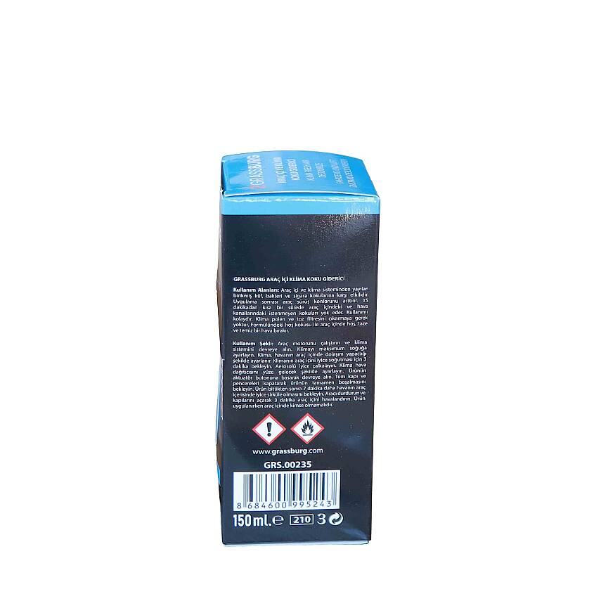 GRASSBURG ARAÇ İÇİ KLİMA VE KOKU GİDERİCİ - AQUA FRESH 150 ML - 4