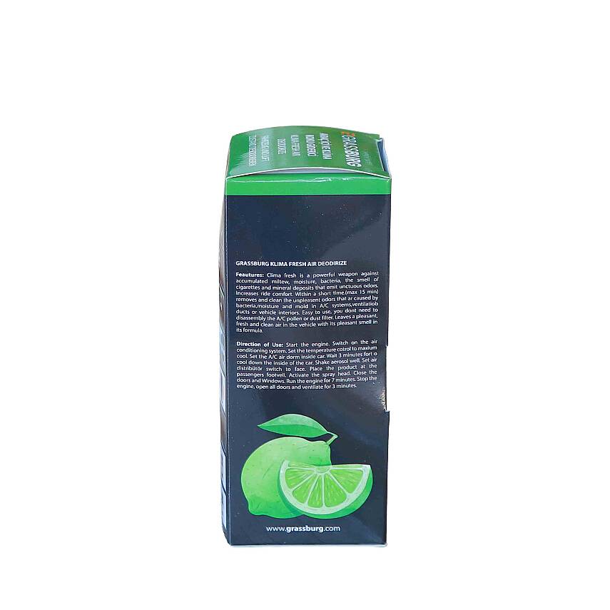 GRASSBURG ARAÇ İÇİ VE KLİMA KOKU GİDERİCİ COMO LIME 150 ML - 2