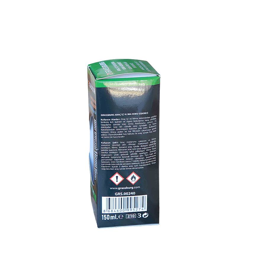 GRASSBURG ARAÇ İÇİ VE KLİMA KOKU GİDERİCİ COMO LIME 150 ML - 4