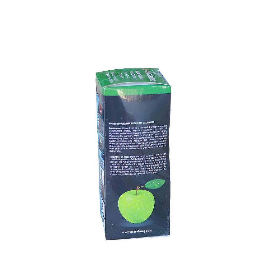 GRASSBURG ARAÇ İÇİ VE KLİMA KOKU GİDERİCİ - ELMA 150 ML - 2