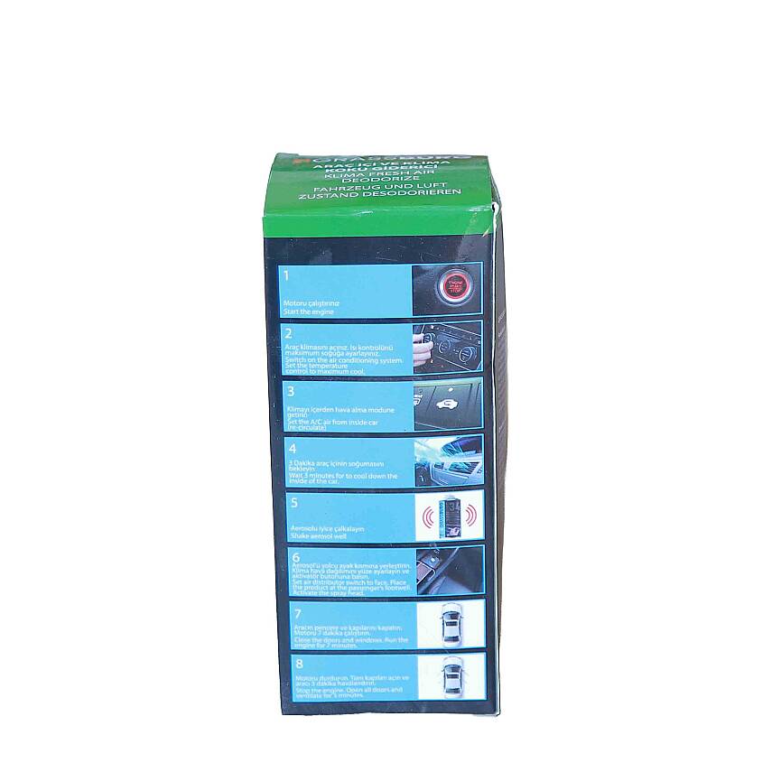 GRASSBURG ARAÇ İÇİ VE KLİMA KOKU GİDERİCİ - ELMA 150 ML - 3