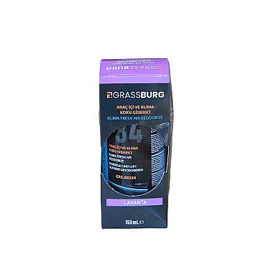 GRASSBURG ARAÇ İÇİ VE KLİMA KOKU GİDERİCİ - LAVANTA 150 ML - GRASSBURG