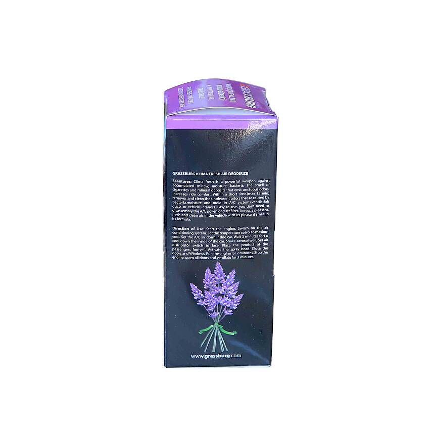 GRASSBURG ARAÇ İÇİ VE KLİMA KOKU GİDERİCİ - LAVANTA 150 ML - 2