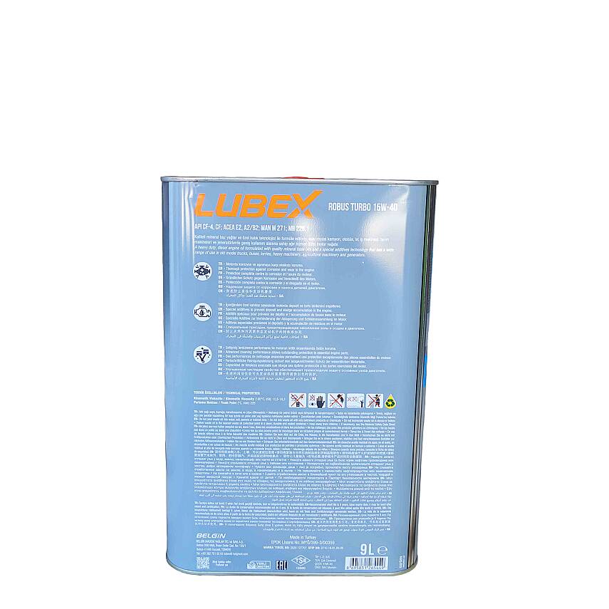 LUBEX ROBUS TURBO 15W-40 9 LT - 2
