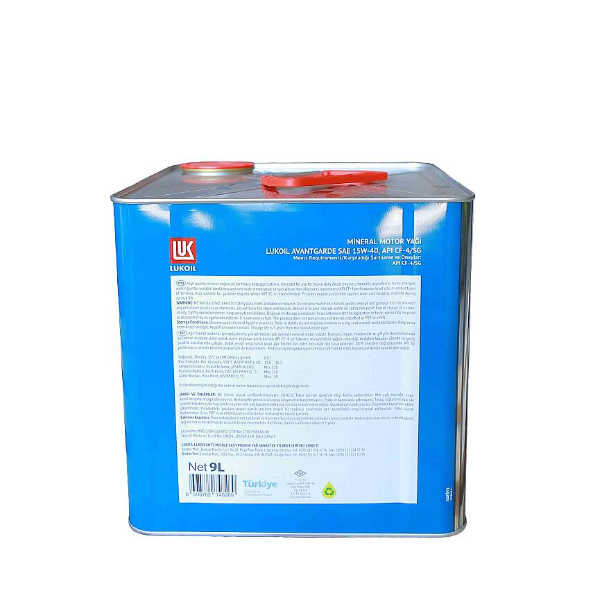 LUKOIL AVANTGARDE CF-4/SG 15W-40 9 LT - 2