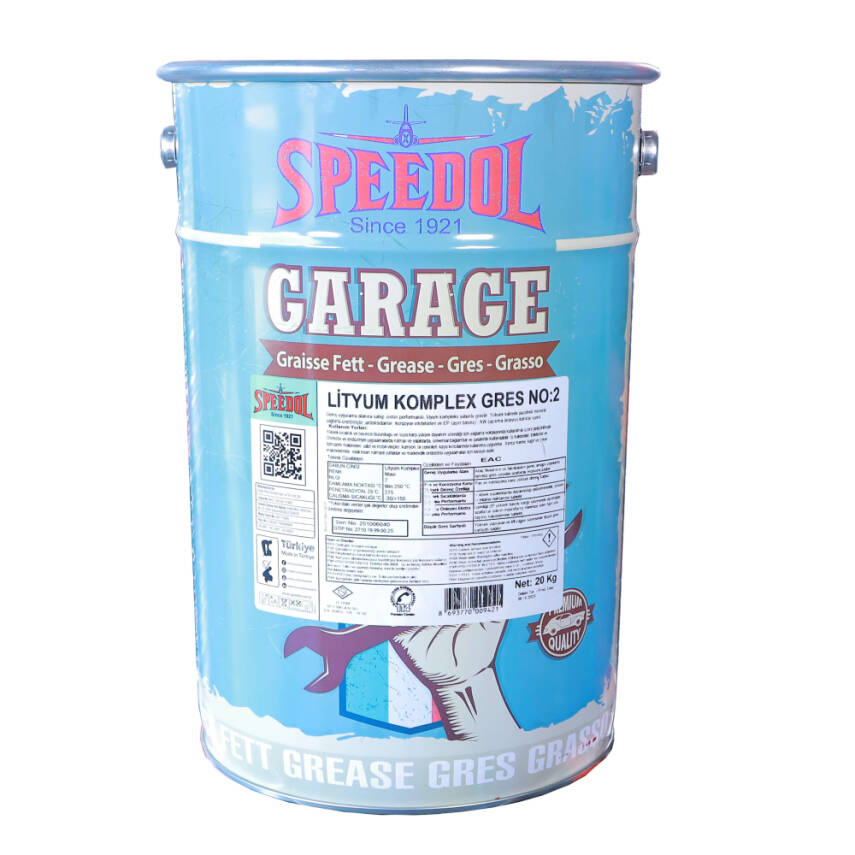 Speedol Lityum Kompleks Mavi Gres NLGI 2 – 20 KG - 1
