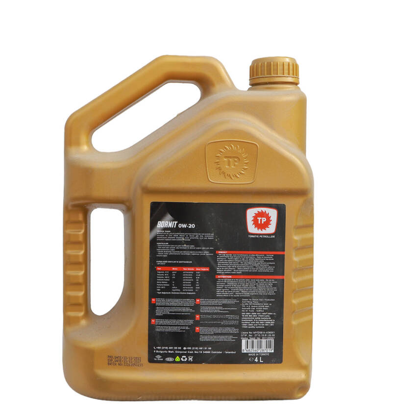 TP Bornit 0W-20 Tam Sentetik Motor Yağı 4 LT - 2