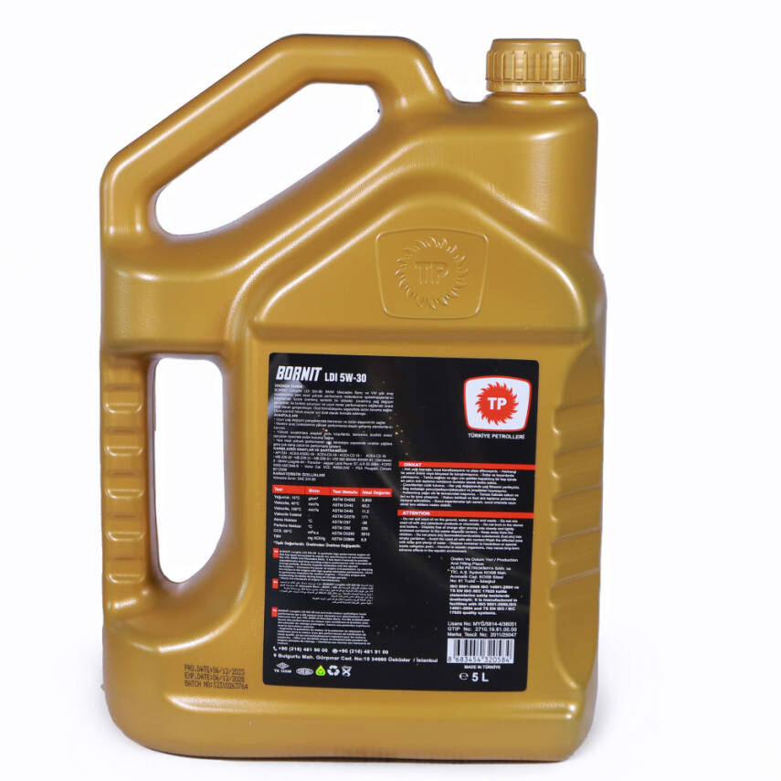 TP Bornit Longlife LDI 5W-30 Tam Sentetik Motor Yağı 5 LT - 2