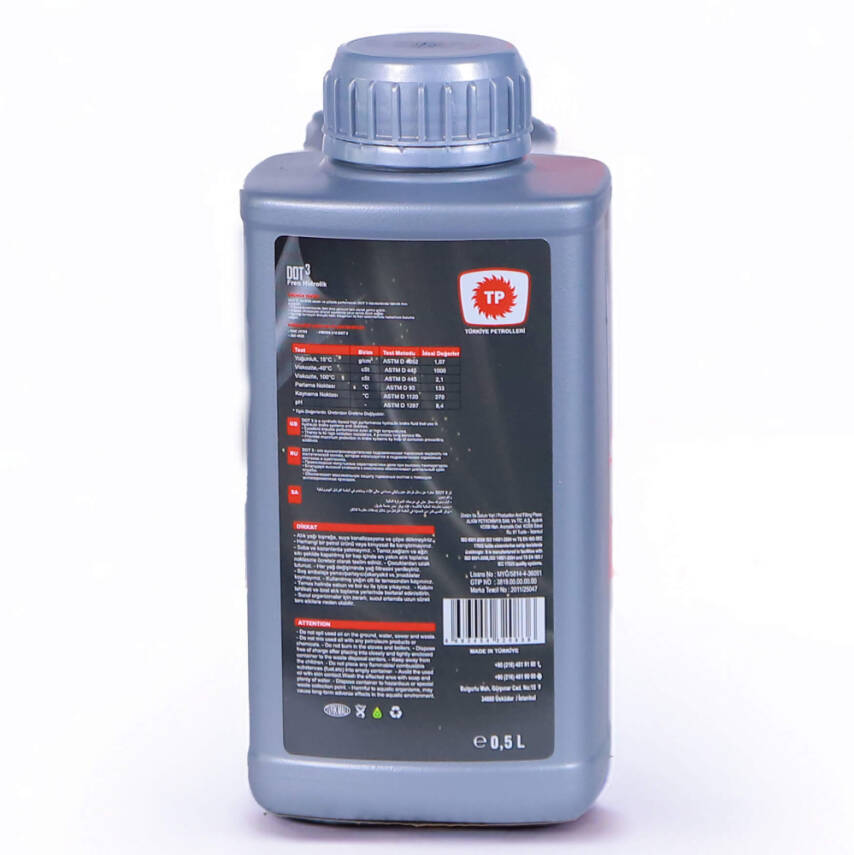 TP DOT 3 Fren Hidrolik Yağı 0.5 LT - 3
