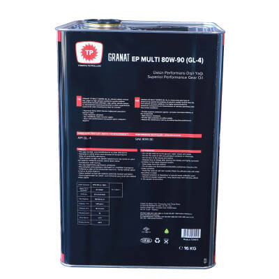 TP Granat EP Multi GL-4 80W-90 Dişli Yağı 16 KG - 3