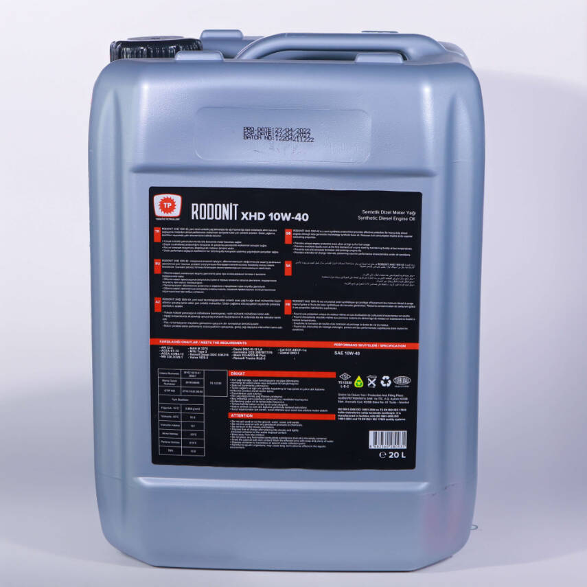 TP Rodonit XHD 10W-40 Motor Yağı 20 LT - 3